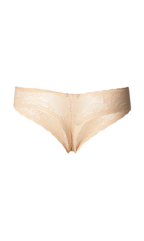 Nude lace thong View 2